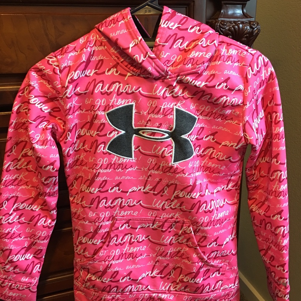 Breast cancer Under Armour hoodie